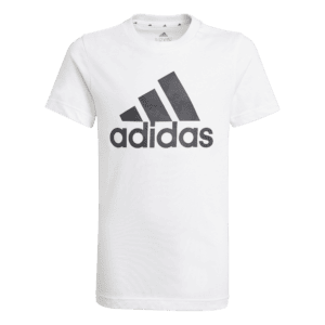 Polera Blanca logo negro niño