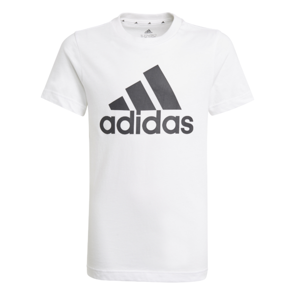 Polera Blanca logo negro niño