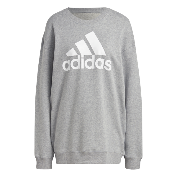 Poleron gris sin capucha logo blanco